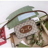 Gucci horsebit camera bag with og box carrybag 1136
