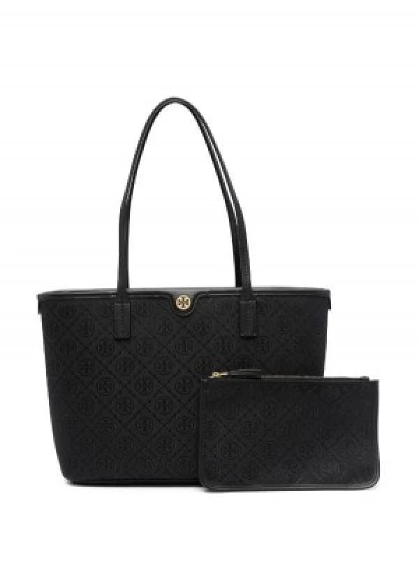 tory burch t monogram tote with og box amp dust bag amp extra pouch 1679