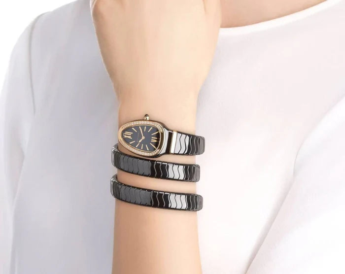 BVLGARI Serpenti Spiga Darkblack