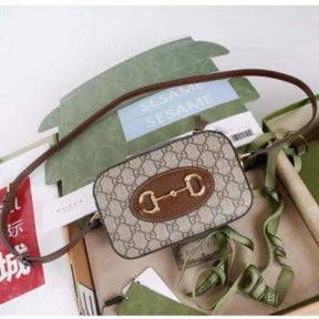 Gucci horsebit camera bag with og box carrybag 1136