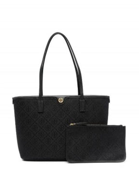tory burch t monogram tote with og box amp dust bag amp extra pouch 1679